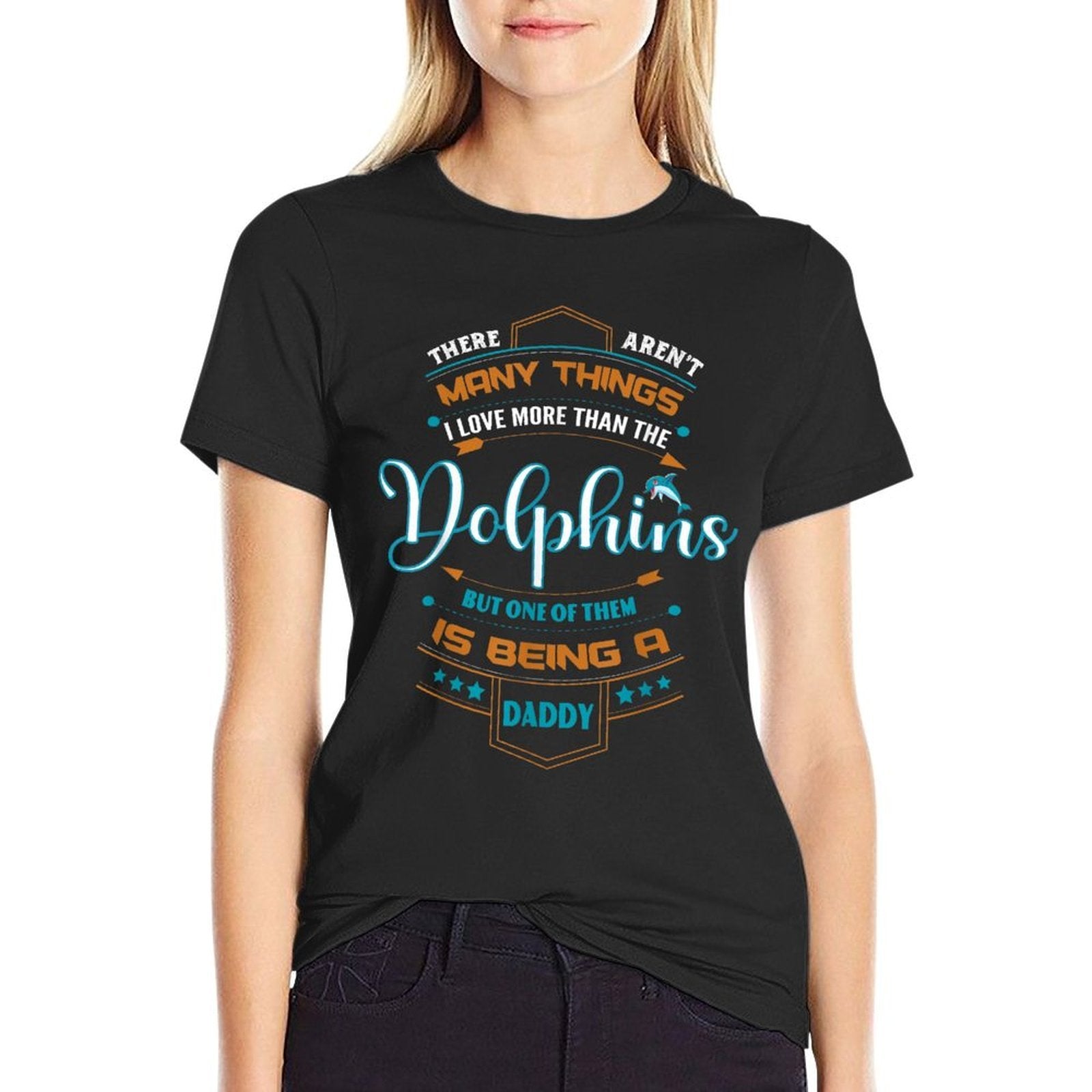 Vintage Dolphin Daddy Tshirts For Fathers Day Present  Relaxed-fit T-Shirt