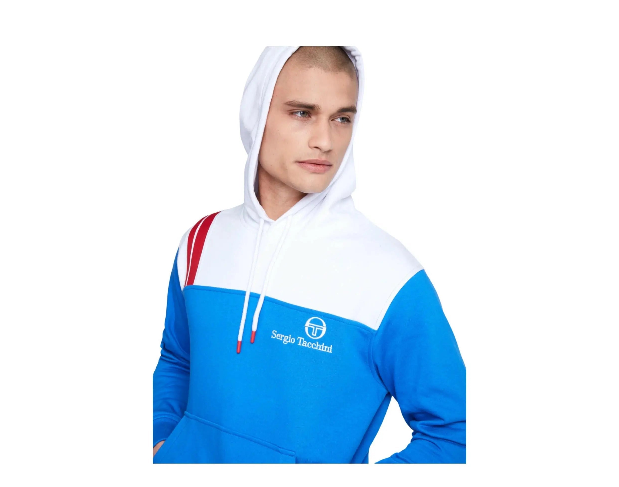 Sergio Tacchini Tingo Archivio Men Hoodie Palace Blue/White