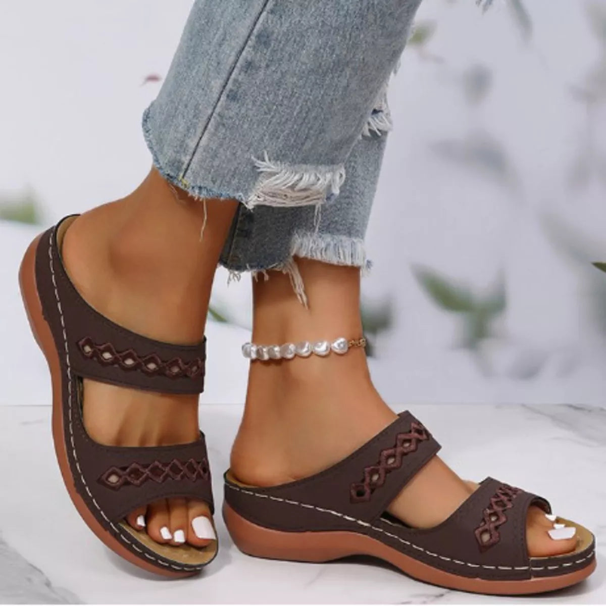 Open Toe Wedge Sandals