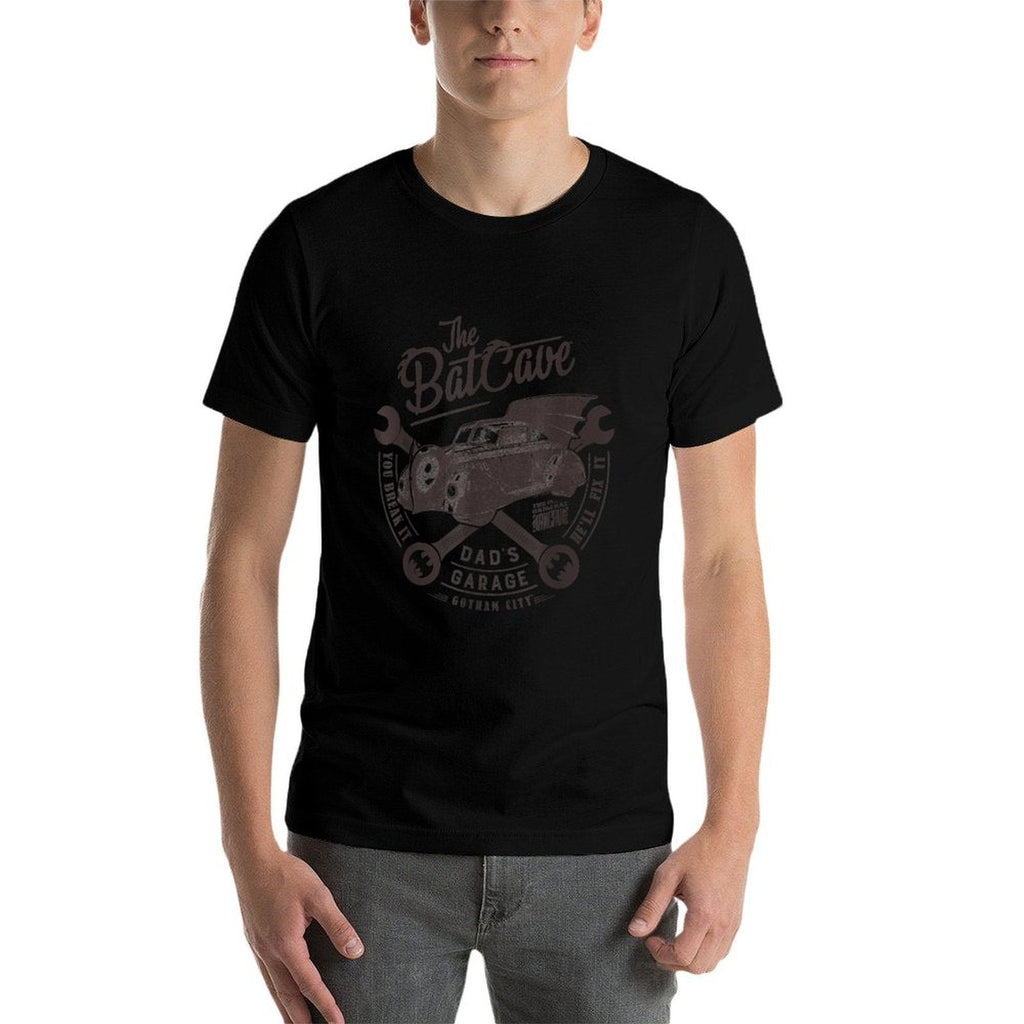 BATMAN Fathers Day Dads Garage Is The BATCAVE  Moisture-wicking T-Shirt