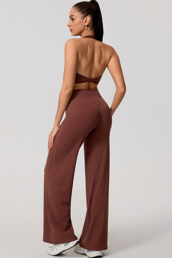 The Nestle Sports Bra Straight Leg Pants 2-Piece Set