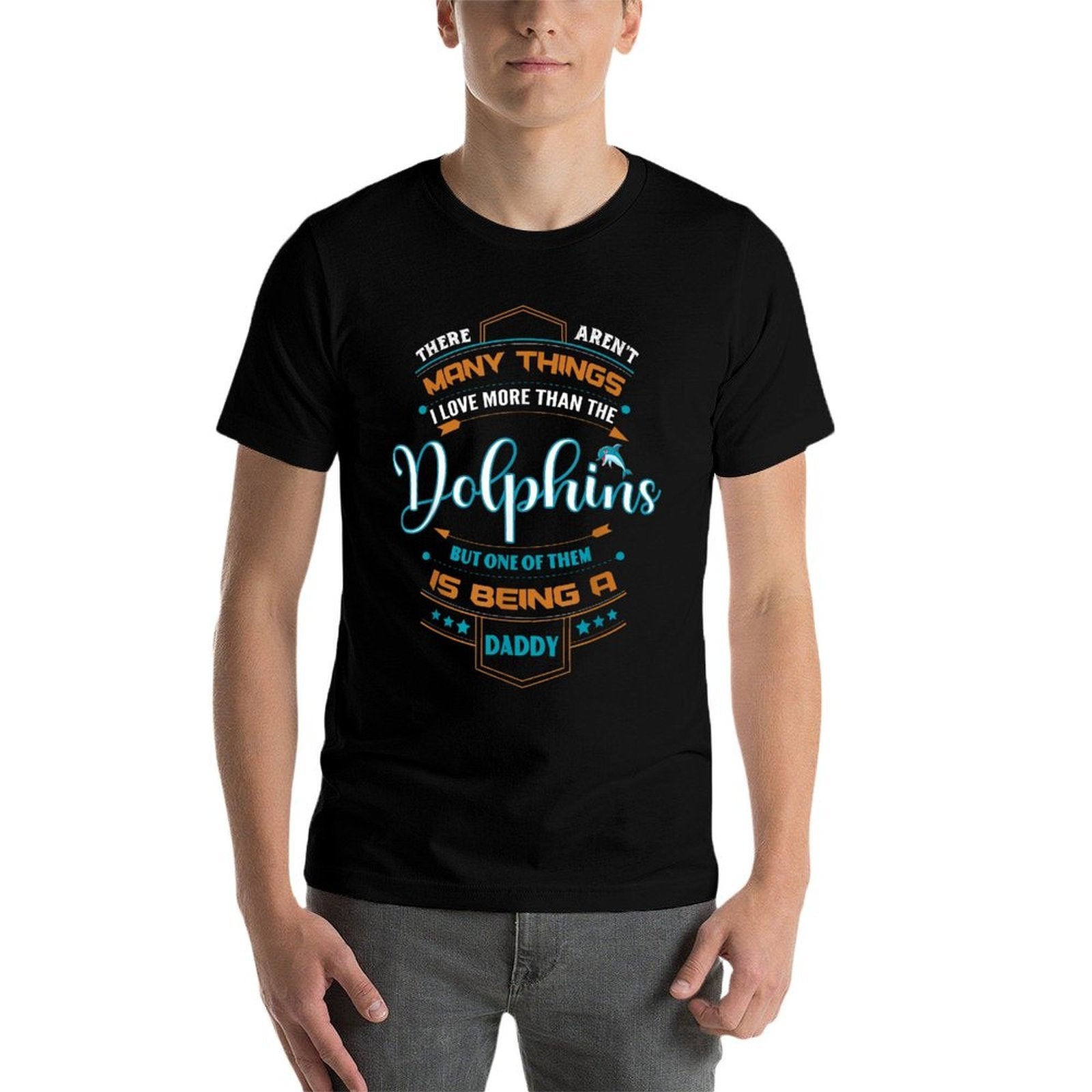Vintage Dolphin Daddy Tshirts For Fathers Day Present  Relaxed-fit T-Shirt