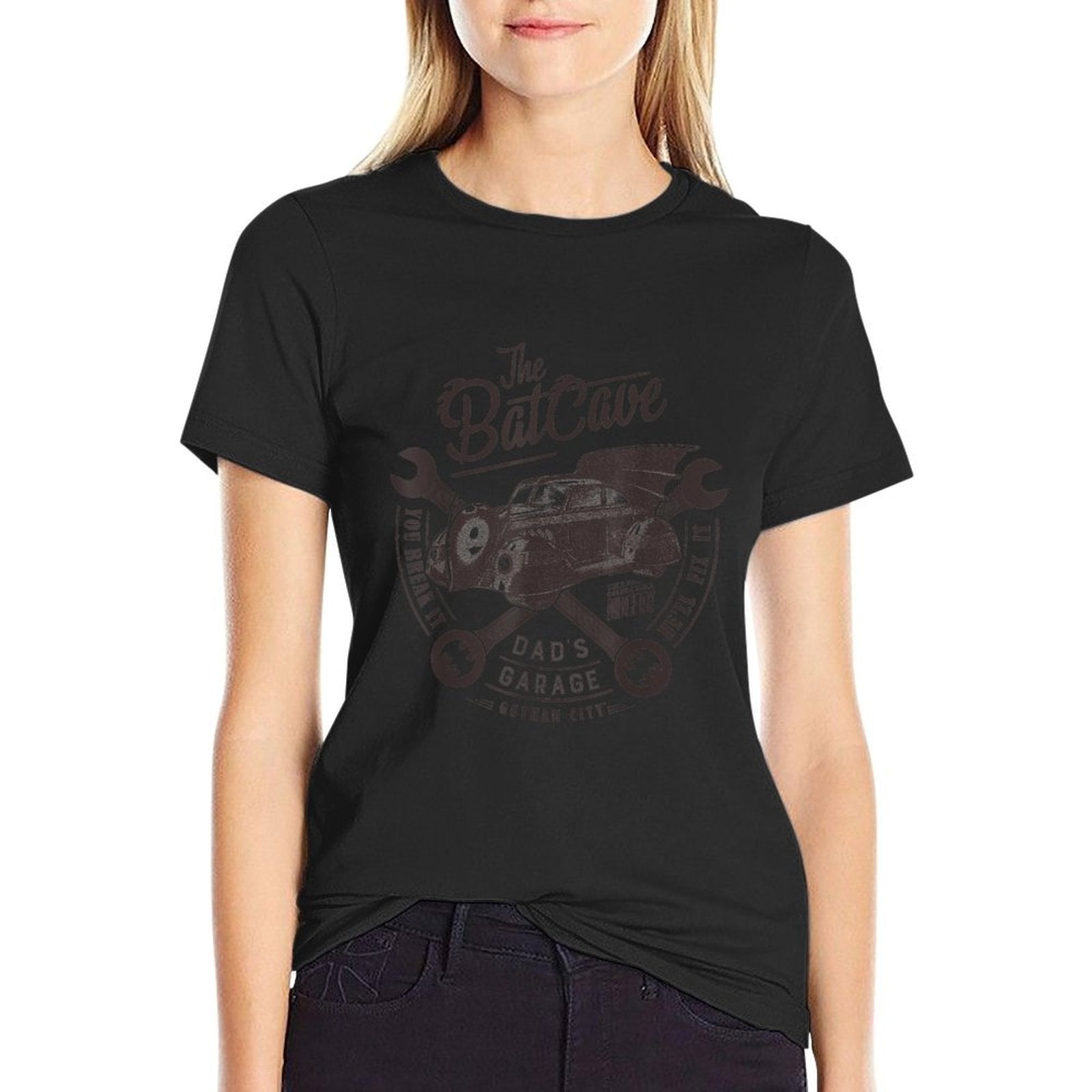 BATMAN Fathers Day Dads Garage Is The BATCAVE  Moisture-wicking T-Shirt
