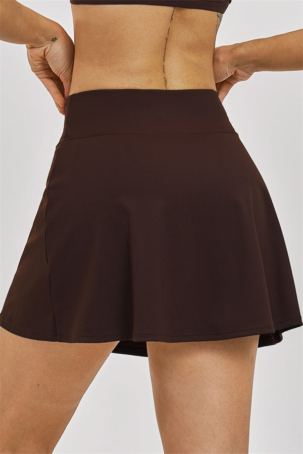 The Seraphine Layered V Sports Bra Skirt 2-Piece Set