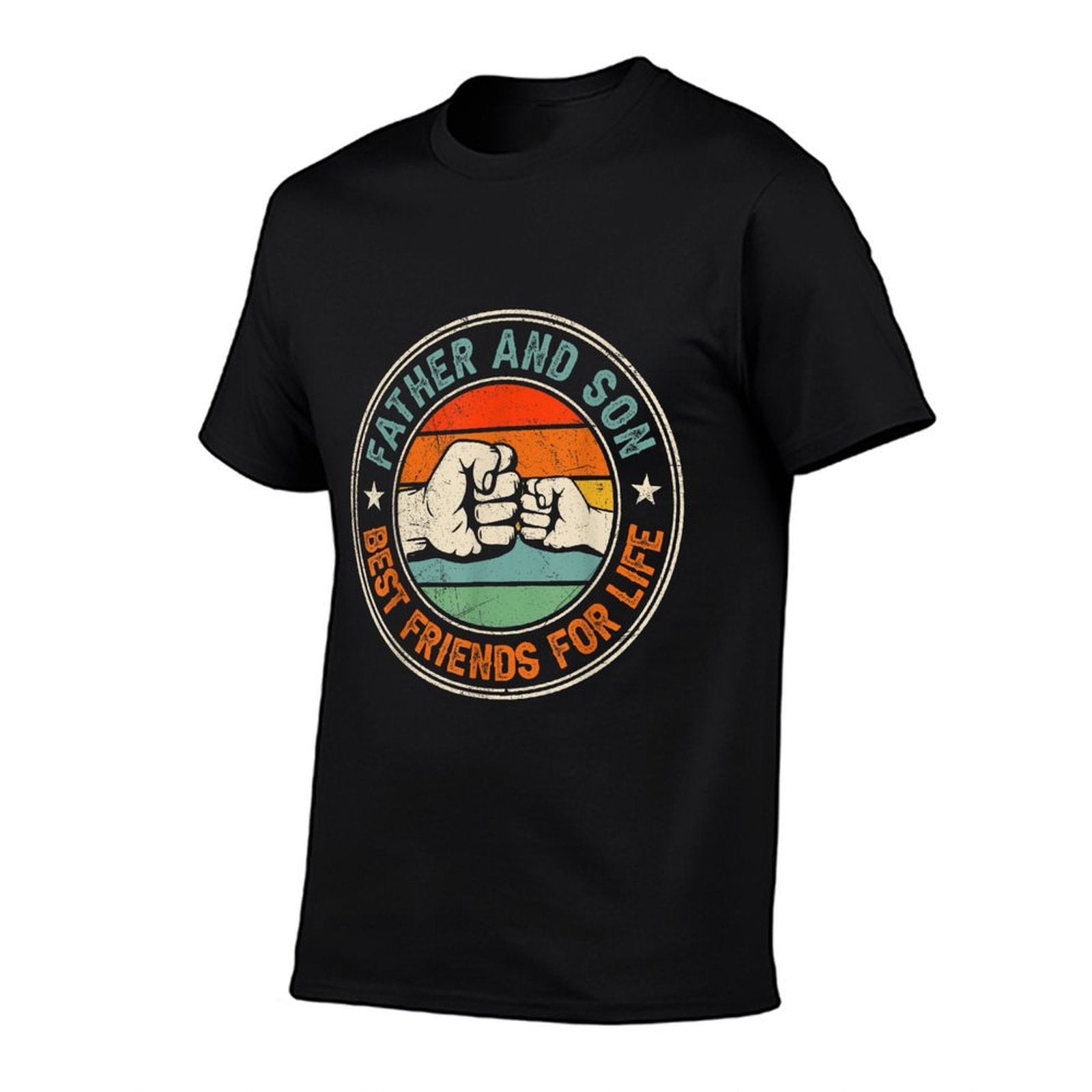 Father And Son Best Friends For Life Matching Fathers Day  Rolled Sleeves T-Shirt