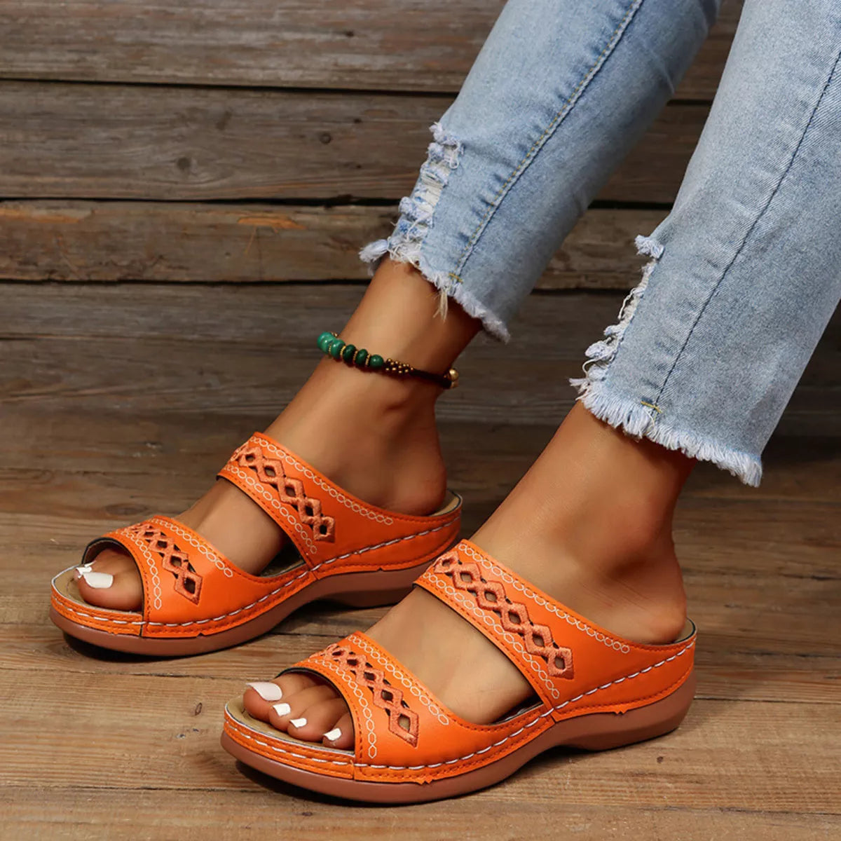 Open Toe Wedge Sandals