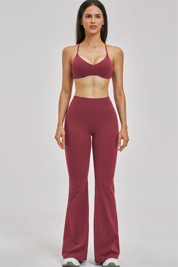 The Zenith Sports Bra Flared Leggings 2-Piece Set