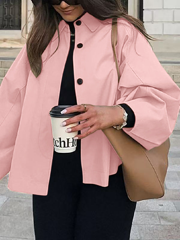 Women's French-Style Loose Mid-Length Trench Coat – Workwear Chic