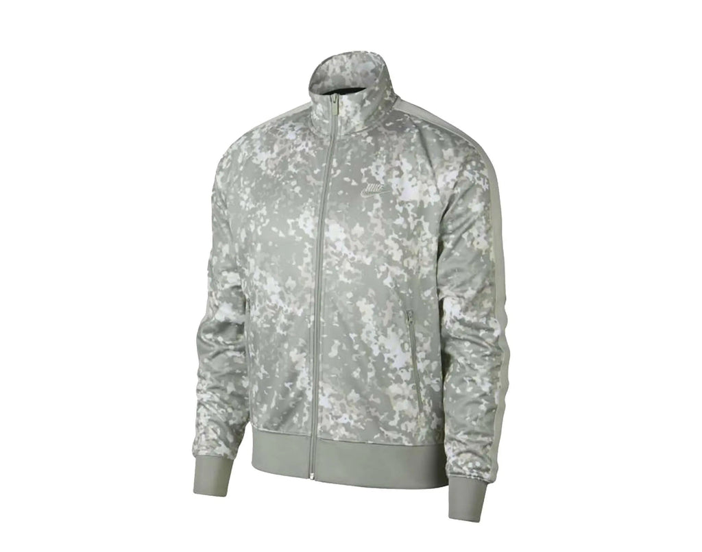 Nike Sportswear Camo Tribute Full Zip Men Track Jacket Light Bone/Spruce Fog