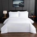 Premium Hotel White Oversize Duvet Cover Bed Sheet set 100%Nature Cotton Soft 600TC Bedding set Twin Full Queen King size 4Pcs