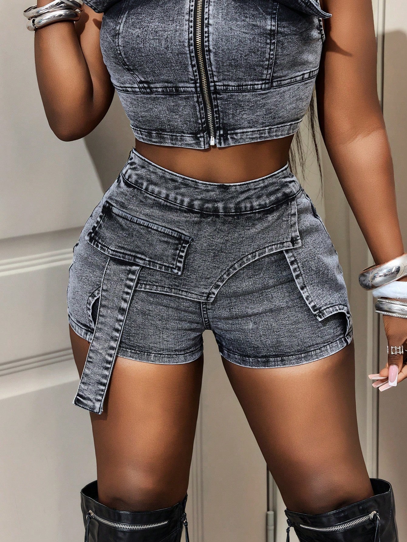 Sexy High Waist out Women Denim Shorts