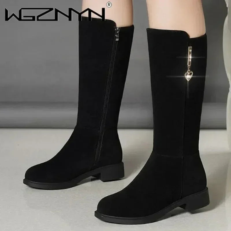 Thigh High Warm Snow Plush Snow Boots