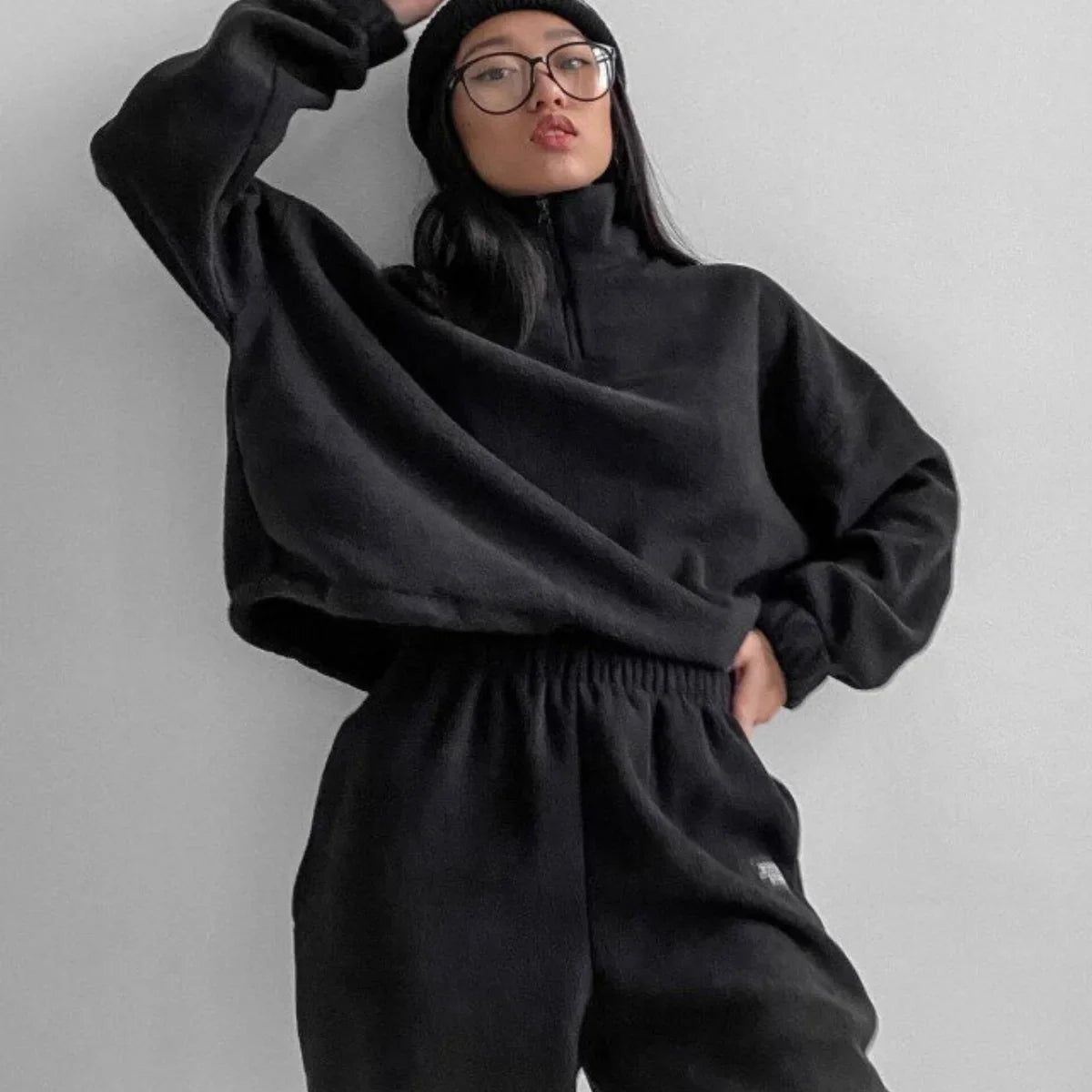 Women's 2 Piece Sportswear Set Hooded Sweatshirt Tracksuit Pants