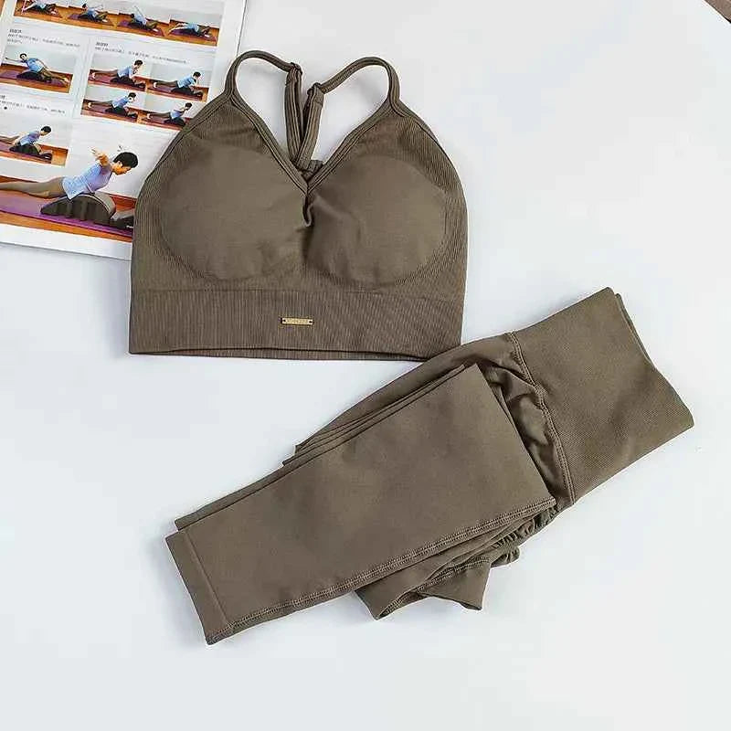 Women's Seamless High Waist Yoga Gym Set