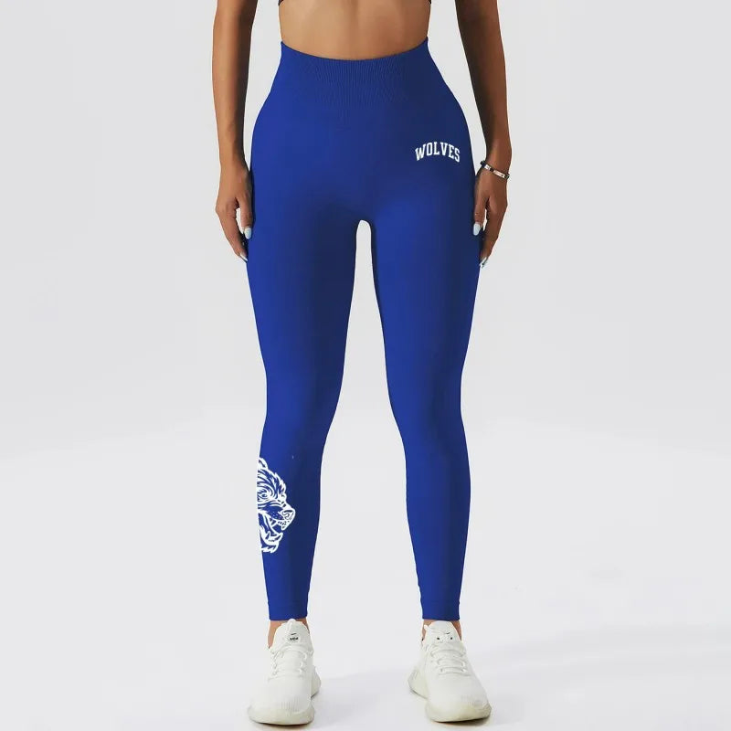 Wolf Head High Waist Yoga Pants