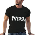 Baseball Papa Baseball Men Fathers Day Vintage  Oversized Silhouette T-Shirt